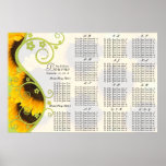 Sonnenblume-Sitzplatz-Diagramm-Tischnummern Plakat