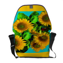 SONNENBLUME-SONNENSCHEIN-ENTWURFS-RICKSHAW-GROSSER KURIERTASCHEN