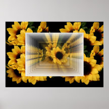 Sonnenblume-Unendlichkeits-Plakat