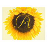 Sonnenblume-Wartekarte Personalisierte Ankündigung