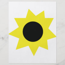 Sonnenblumeblütenikone Individuelle Flyer