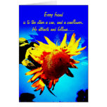 Sonnenblumefreundschaftskarte