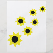 Sonnenblumeikone Flyerdruck