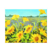 Sonnenblumen der Provence Galerie Gefaltete Leinwand