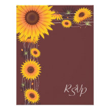 Sonnenblumen, die Einladung UAWG Karte Wedding sin