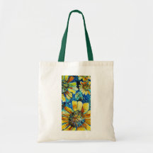 Sonnenblumen, feine Kunst-Leinwand-Taschen-Taschen