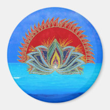 Sonnendurchbruch-Magnet Kühlschrankmagnete