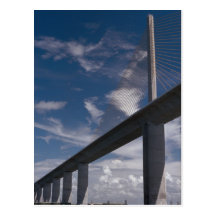 Sonnenschein Skyway Brücke, Tampa Bay, Florida, US Postkarten