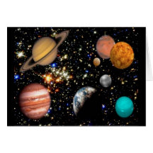 Sonnensystem-Planeten-Karte