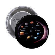 Sonnensystem-Planeten-Knopf Button