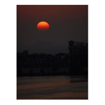 Sonnenuntergang 1 postkarte