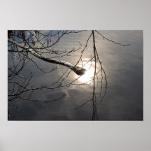 Sonnenuntergang am See Poster