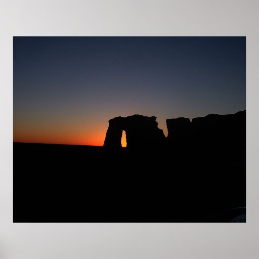 Sonnenuntergang an den Monument-Felsen Posterdruck