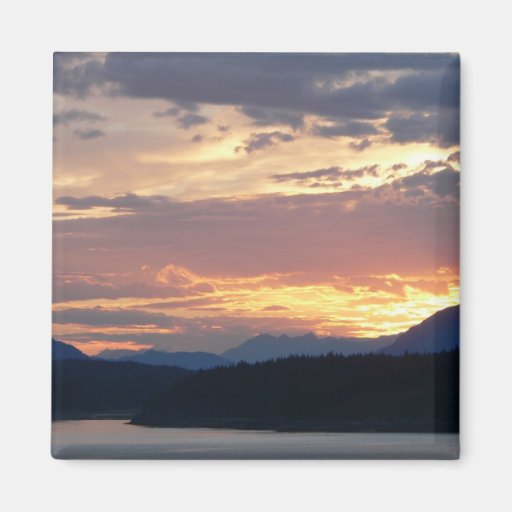 Sonnenuntergang auf dem inneren Durchgang Magnete