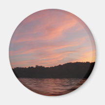 Sonnenuntergang auf dem Wasser Kühlschrankmagnet
