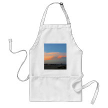 Sonnenuntergang bewölkt Abends-Strände Schürze