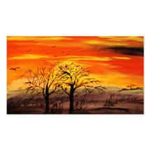 "Sonnenuntergang" Bild von Eva Borowski Visitenkarten Vorlagen