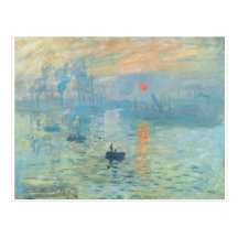 Sonnenuntergang - Claude Monet Postkarte