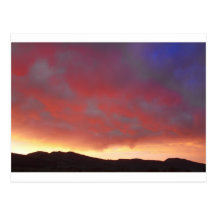 Sonnenuntergang Colorados Reihe Postkarte