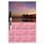 Sonnenuntergang dem Kalender in des Paradies-2013 Whiteboards