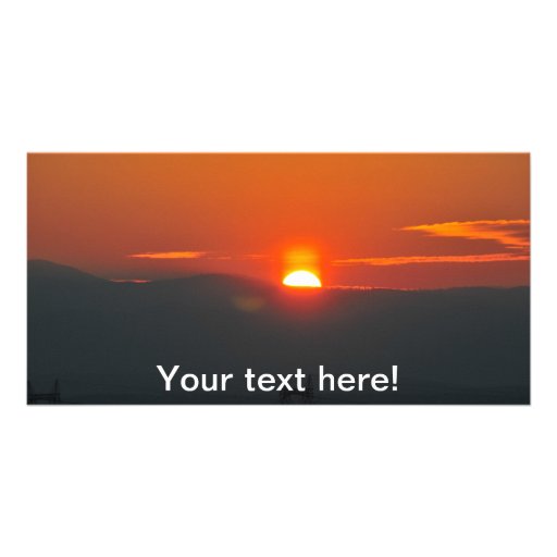 Sonnenuntergang Foto Karte