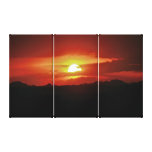 Sonnenuntergang in den Ödländern Gespannter Galeriedruck
