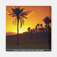 Sonnenuntergang in der Wüste, Wüste des Saharas, T Magnete