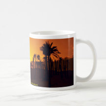 Sonnenuntergang in der Wüste, Wüste des Saharas, T Kaffeetassen