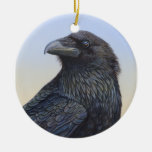 Sonnenuntergang-Krähen-Raben-Malerei-Kunst Weihnachtsbaum Ornamente
