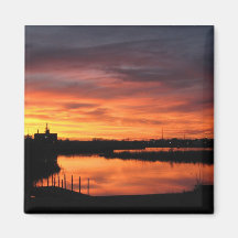 Sonnenuntergang Kühlschrankmagnet