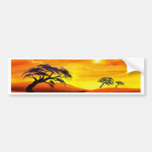 Sonnenuntergang-Landschaftslandschaft - multi Auto Sticker