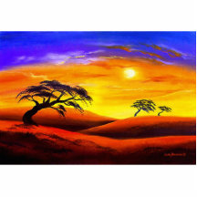 Sonnenuntergang-Landschaftslandschaft - multi Photofigur