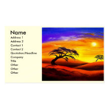 Sonnenuntergang-Landschaftslandschaft - multi Visitenkarten Vorlage