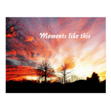 Sonnenuntergang-Postkarte