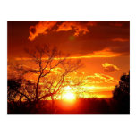 Sonnenuntergang-Ruhm-Postkarte