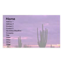 Sonnenuntergang, Scottsdale, Arizona Visitenkarten