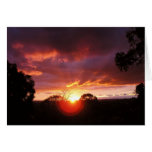 Sonnenuntergang sieht Karte an