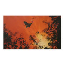 "Sonnenuntergang-Szenen-" Visitenkarte-Schablone