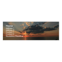 Sonnenuntergang-Träume Visitenkarte