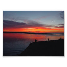 Sonnenuntergang über dem Ozean Photos