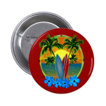 Sonnenuntergang und Surfbretter Button