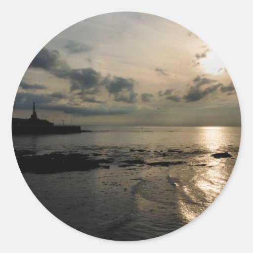 SONNENUNTERGANG WALES RUNDER STICKER