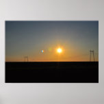 Sonnenuntergangplakat