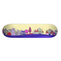 "SONNENUNTERGANGS-ALLEEN" Skateboard Personalisiertes Deck