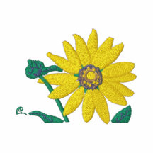 Sonnige Sun-Blume Polo Shirt