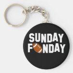 Sonntag Funday mit Fußball Schlüsselanhänger