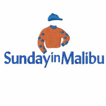Sonntag in Malibu stickte Schablone Bestickte Freizeitjacke