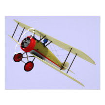 Sopwith Kamel und Pilot Individuelle Ankündigungskarte