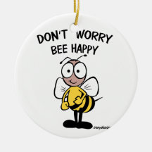 Sorgen Sie sich nicht die glückliche Biene Weihnachtsbaum Ornament