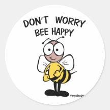 Sorgen Sie sich nicht die glückliche Biene Sticker